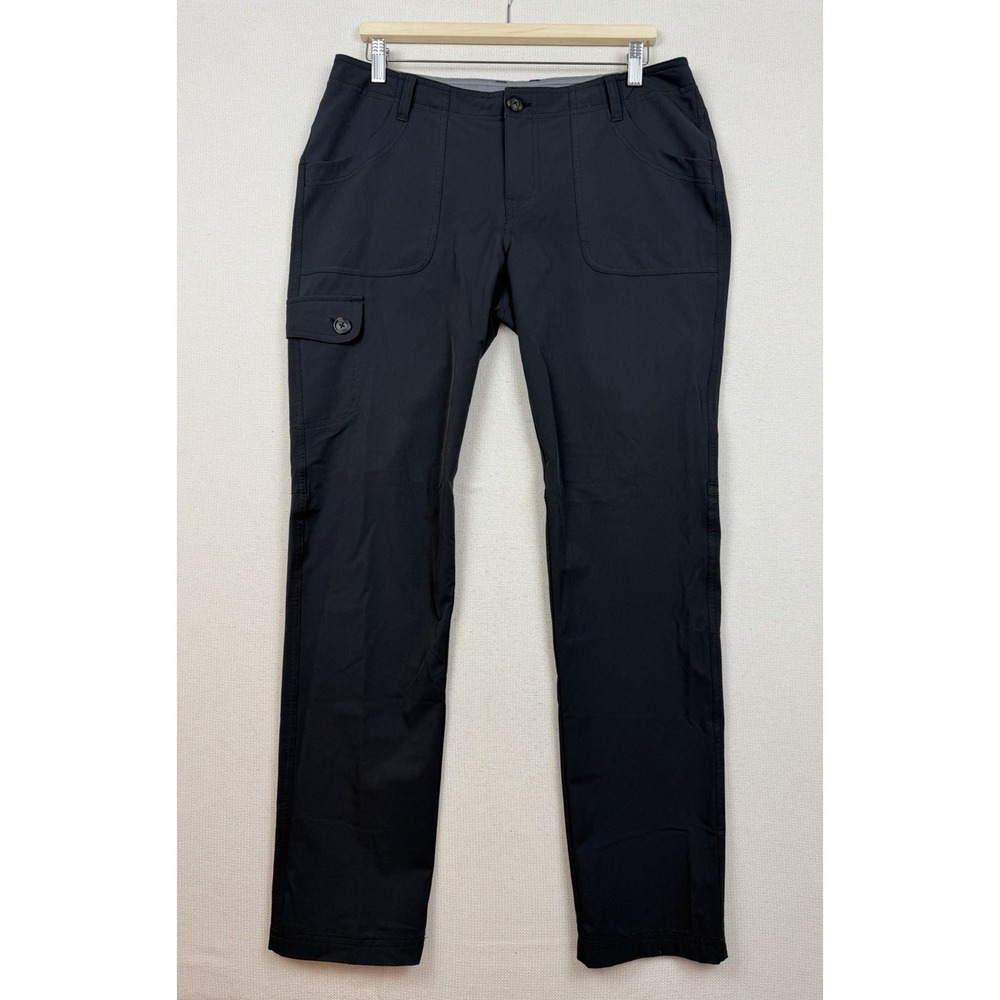 R.E.I. Women's Tapered Hiking Trek Capri Cargo Pants 34x32‎ Gray Nylon Spandex